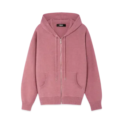 Versace Medusa Towel Zip Hoodie "Pink"