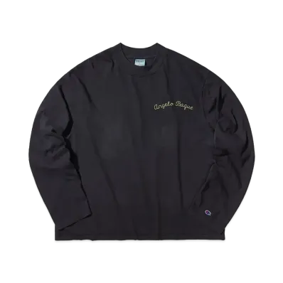 Champion x Angelo Baque Mock Neck Long Sleeve T-Shirt "Black"