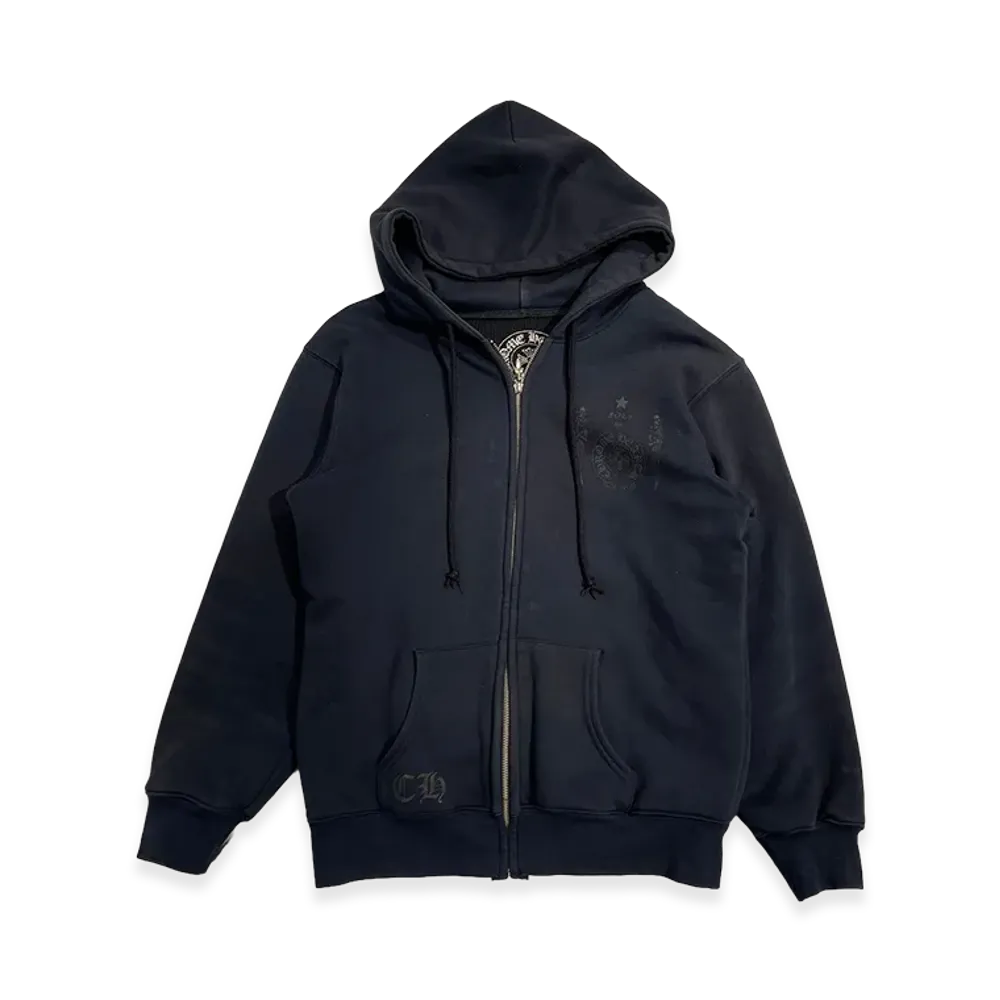 Chrome Hearts Joe Foti Skull Zip Up Hoodie "Black"