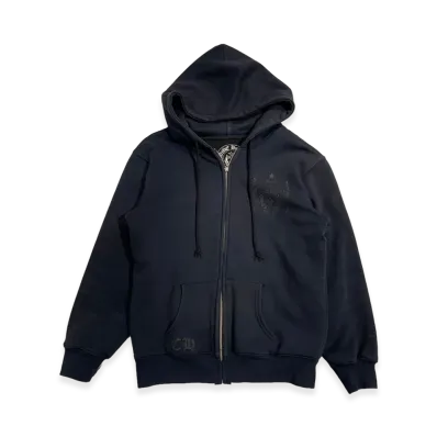 Chrome Hearts Joe Foti Skull Zip Up Hoodie "Black"