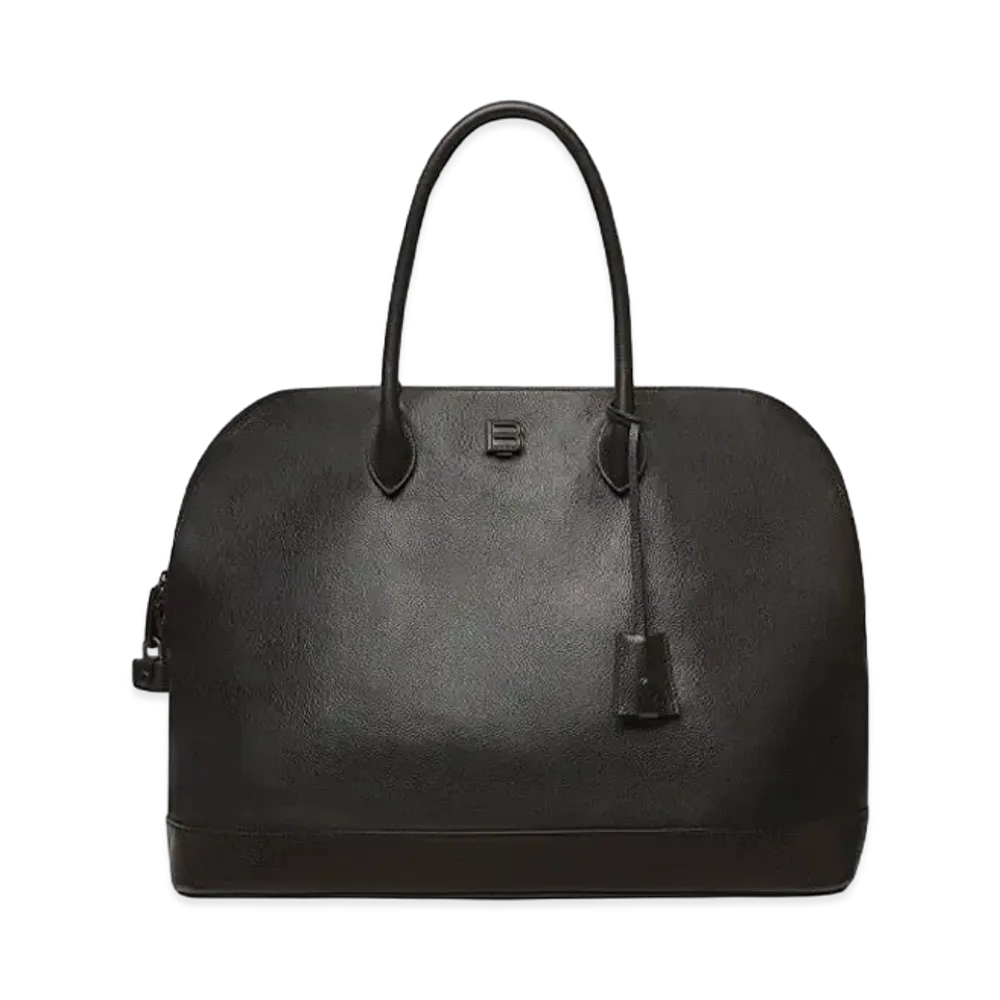 BALENCIAGA Logo Projector Large Handbag "Black"