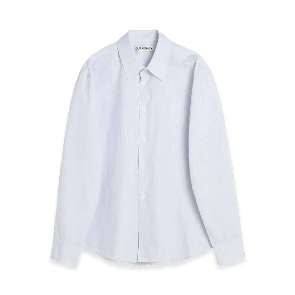 OUR LEGACY Beyond Shirt "Diner Pinstripe Super Poplin"