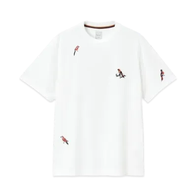 Paul Smith Drawing Birds Short Sleeve Tee "White"