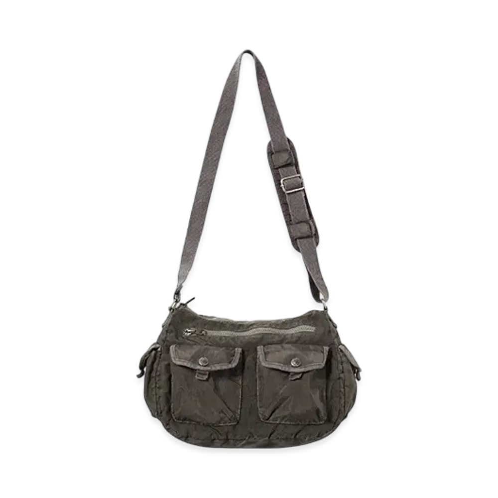 thisisneverthat Overdyed Shoulder Bag "Light Charcoal"