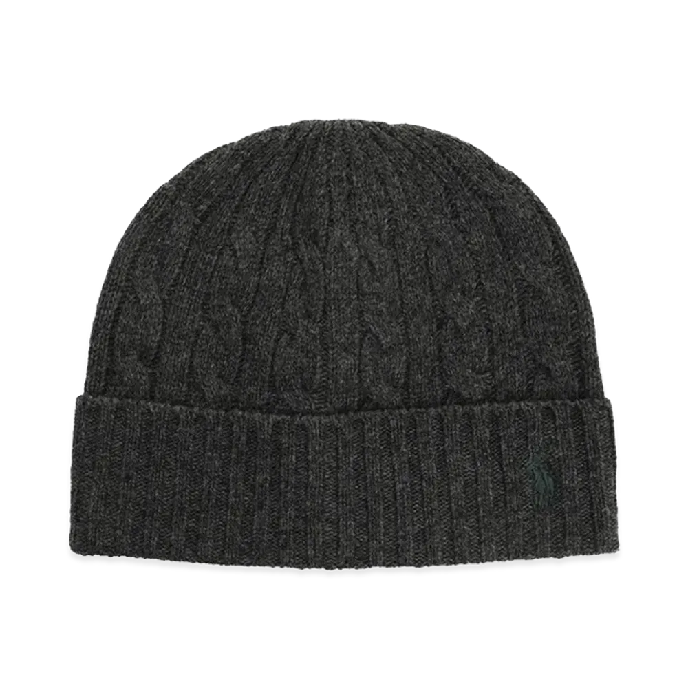 Polo Ralph Lauren Wool Hat With Pony "Grey"