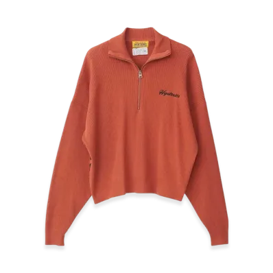 HYSTERIC GLAMOUR Hysteric Motel Half Zip Pullover "Orange"