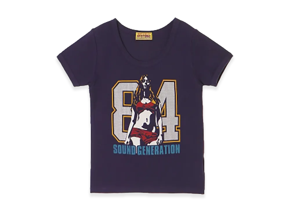 HYSTERIC GLAMOUR 84 Sounds T-Shirt "Navy"