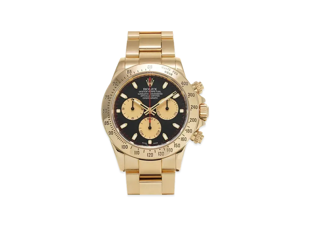 ROLEX Cosmograph Daytona "Black/Champagne/Yellow Gold"
