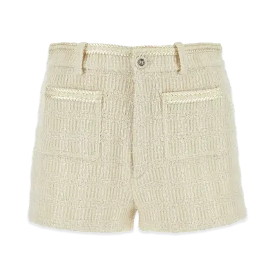 GUCCI Women's Tweed Shorts "White"