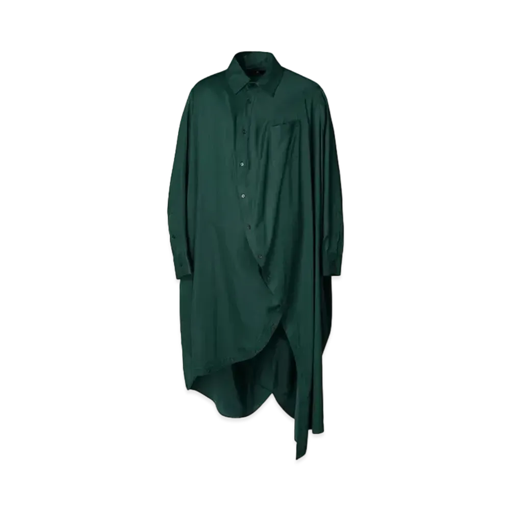 ANREALAGE Ball Rayon Shirt Dress "Green"