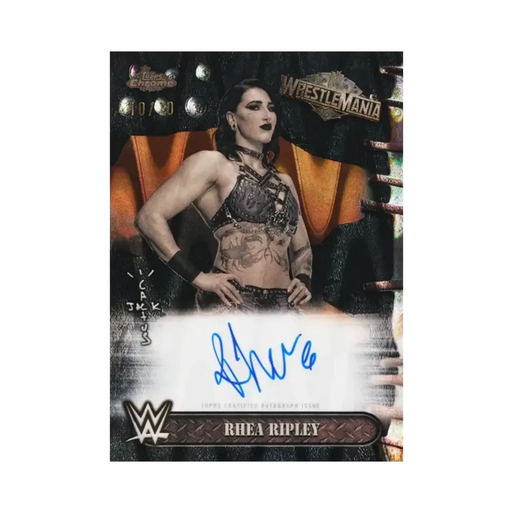 リアリプリー (トップスクローム WWE カクタスジャック X レッスルマニア) 直筆サイン入り