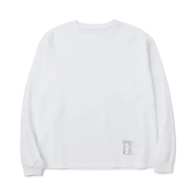 NEIGHBORHOOD BW . Crewneck LS "White"
