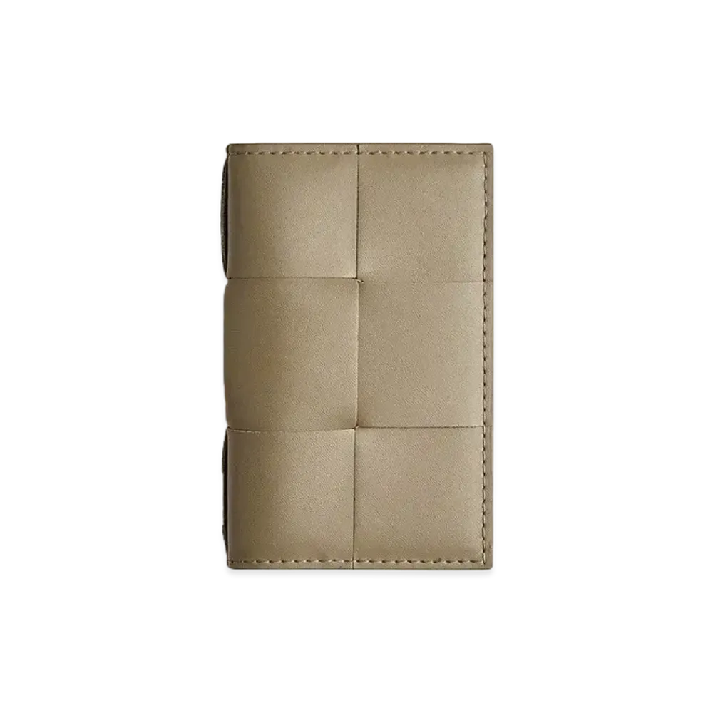 Bottega Veneta Flap Card Holder "Taupe"