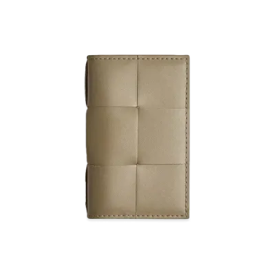 Bottega Veneta Flap Card Holder "Taupe"