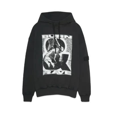 Paradise Youth Club DRIFT HOODIE "WASHED BLACK"