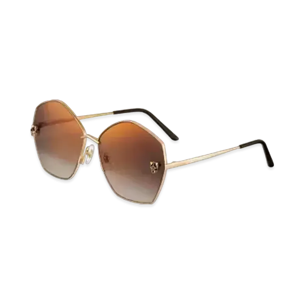Cartier Panthere de Cartier Sunglasses "Gradient Brown"