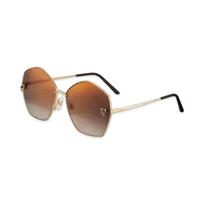 Cartier Panthere de Cartier Sunglasses "Gradient Brown"