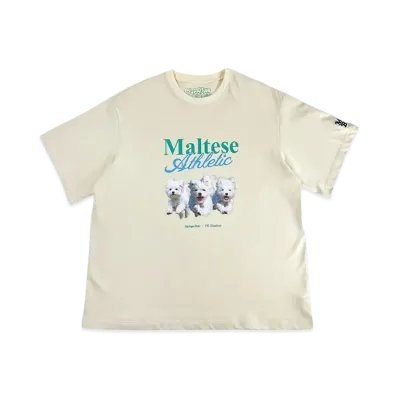 My Sugar Babe WaiKei x MSB Maltese Athletic Tee "Ivory"