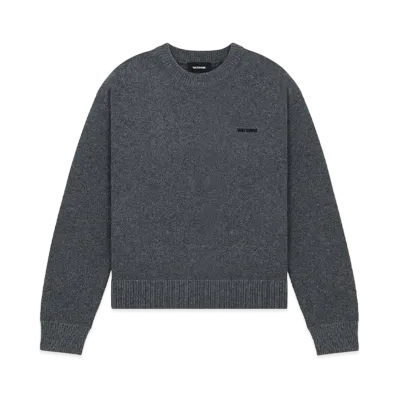 WE11DONE Logo Knit Sweater "Gray"
