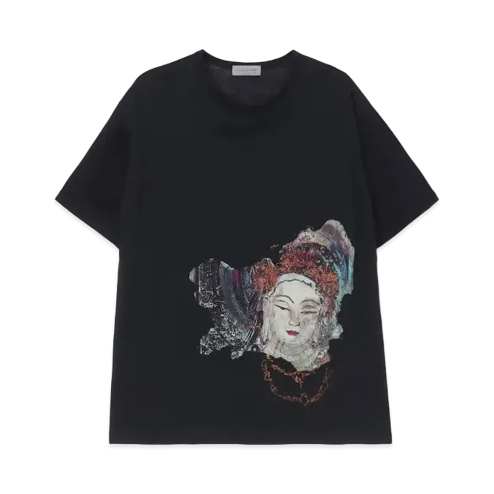 Yohji Yamamoto LY/C Mvs Spiral Jersey Yamanekoken Ptn Half Sleeve "Black"