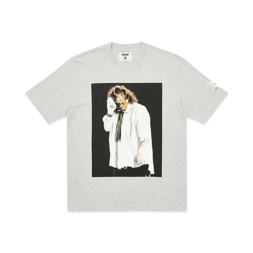 PALACE WWE Mankind Sock T-Shirt "Grey Marl"