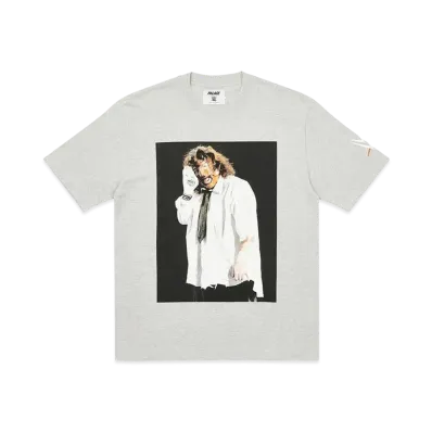 PALACE WWE Mankind Sock T-Shirt "Grey Marl"