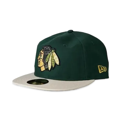 NEW ERA x the Apartment Chicago Blackhawks Soft Buckram Fitted Cap "Sub Green"