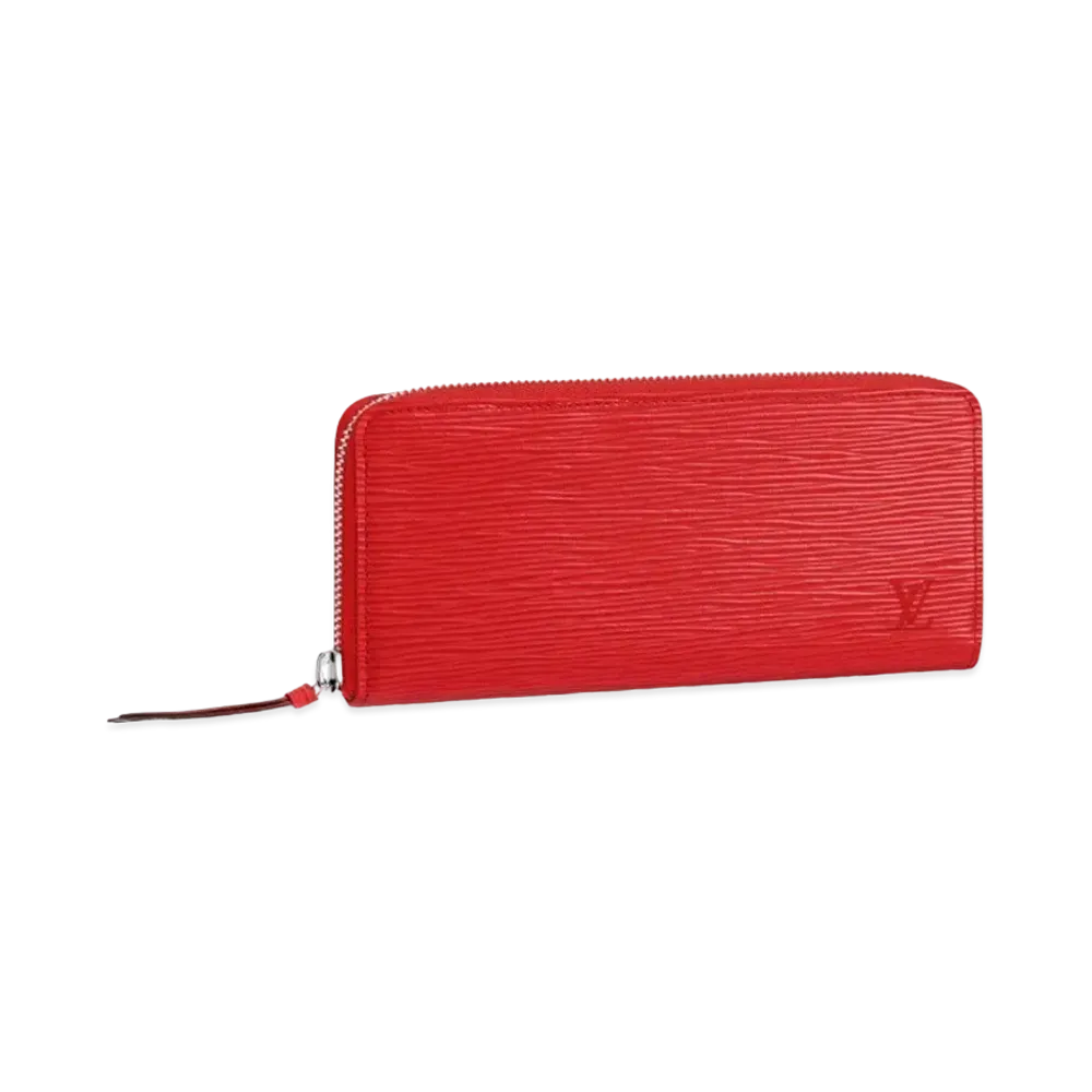 Louis Vuitton Clemence Wallet Epi "Poppy"
