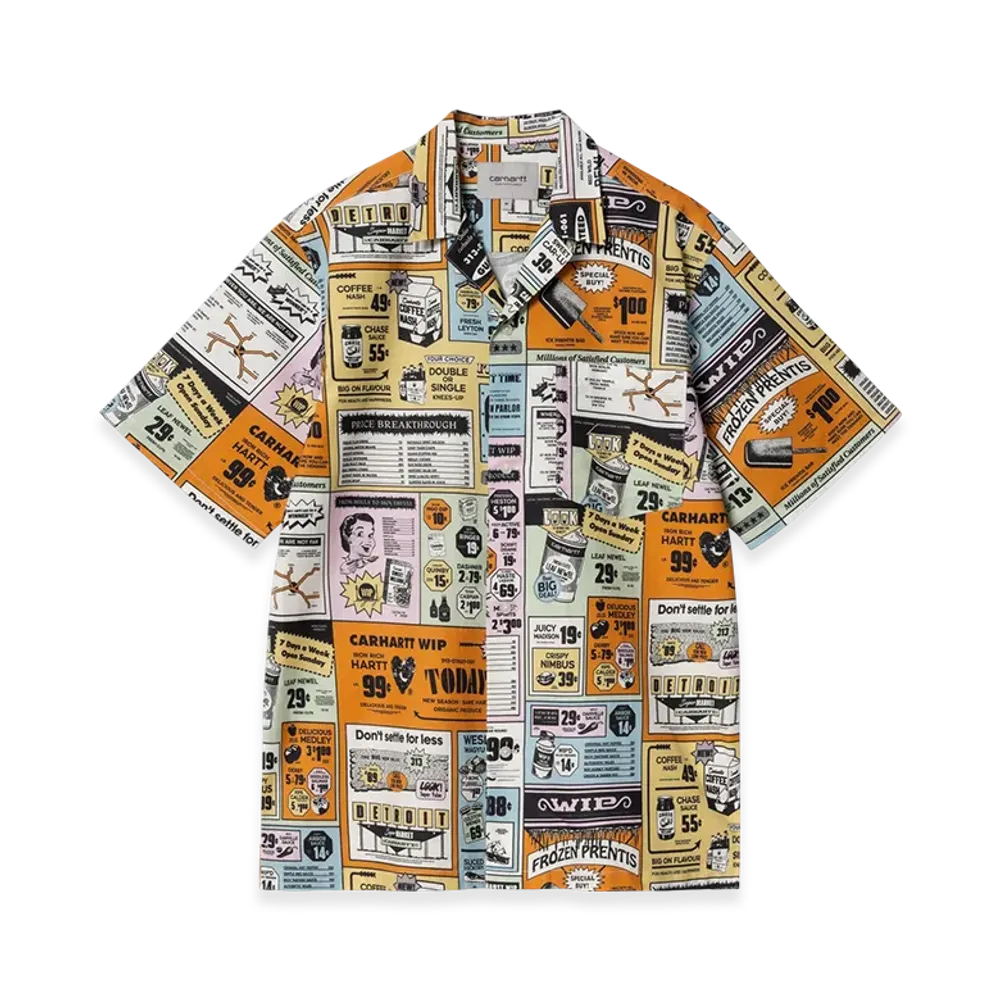 Carhartt WIP S/S Catalogue Shirt "Catalogue Print/Hue"