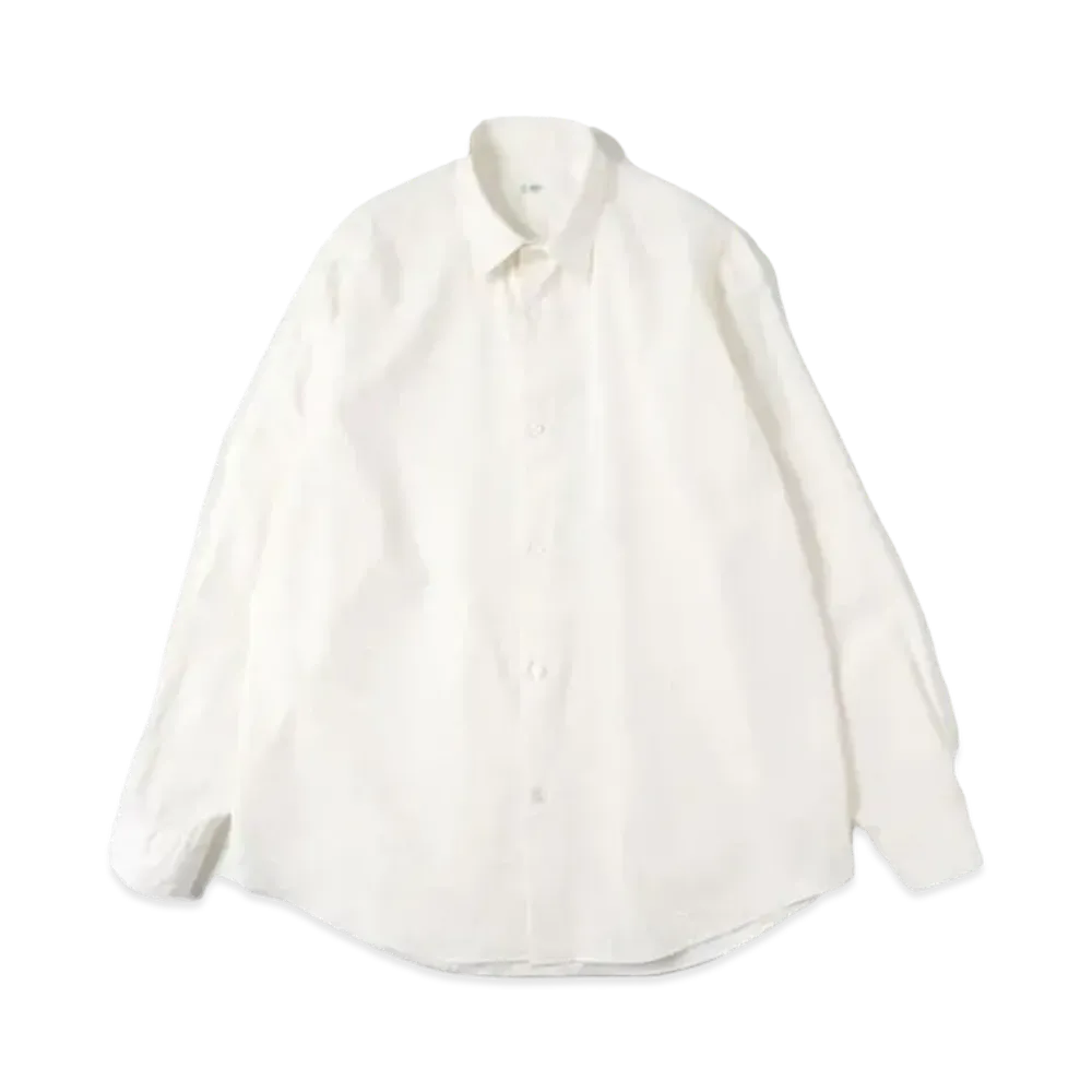 A.PRESSE Regular Collar Shirt "White"