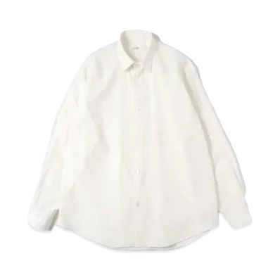 A.PRESSE Regular Collar Shirt "White"
