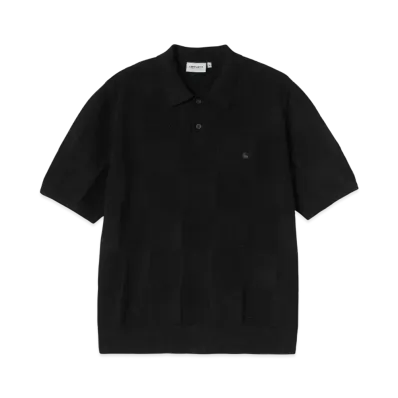 Carhartt WIP S/S Checker Polo "Black"
