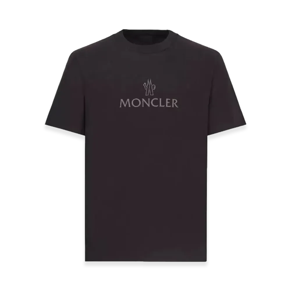 MONCLER Logo Cotton T-Shirt "Black"