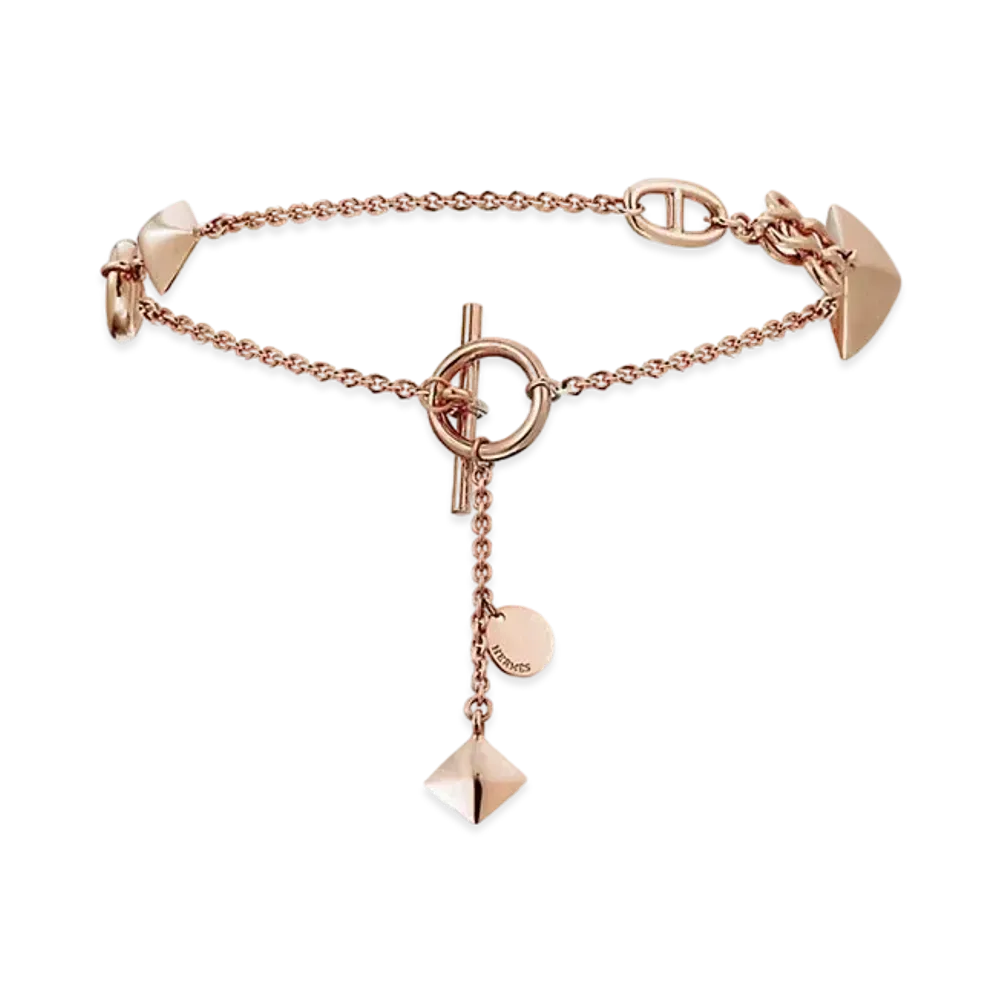 Hermes Ronde Multi Bracelet "Pink Gold"