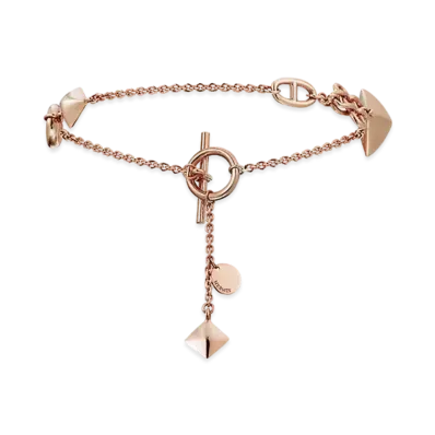 Hermes Ronde Multi Bracelet "Pink Gold"