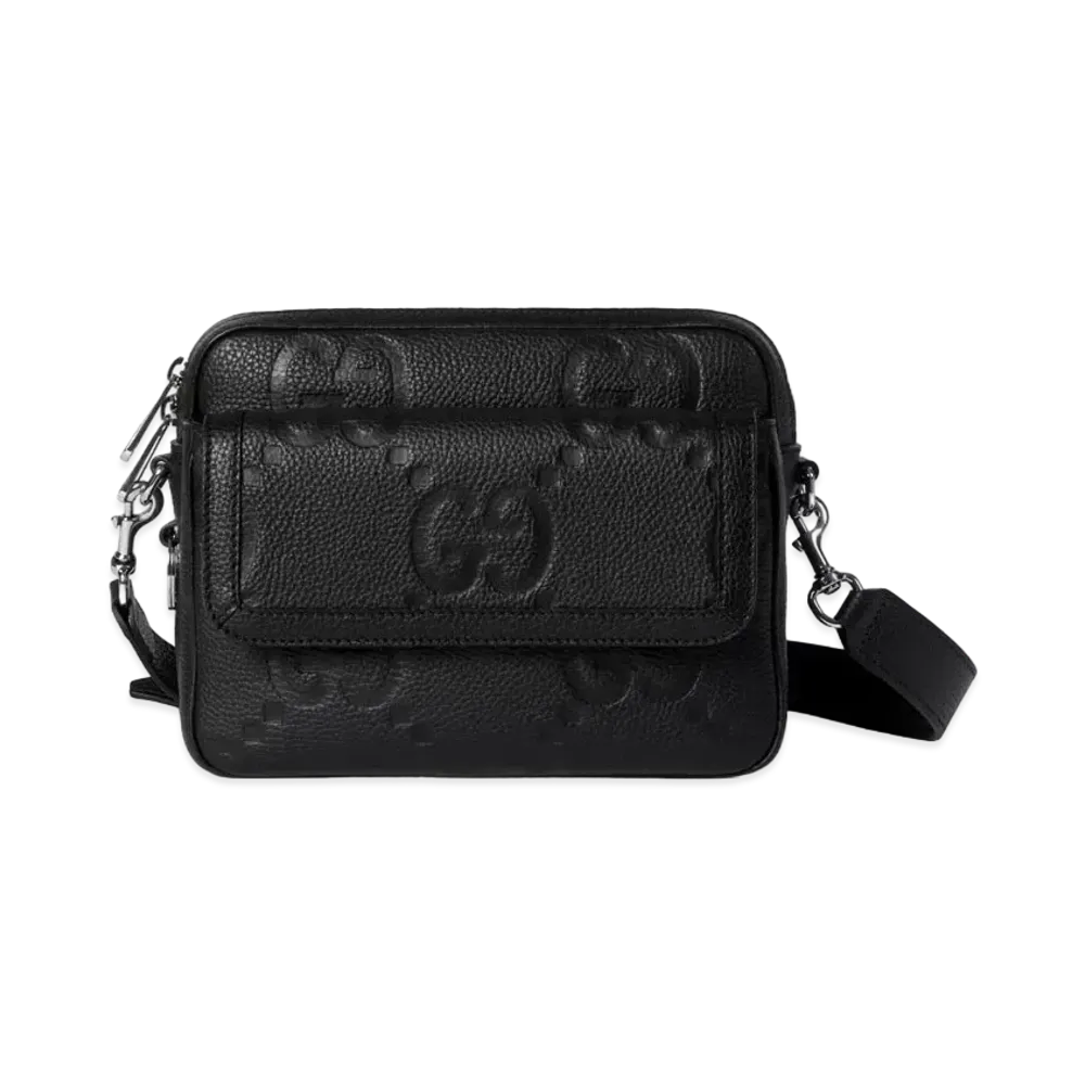 GUCCI Jumbo GG Small Crossbody Bag "Black"