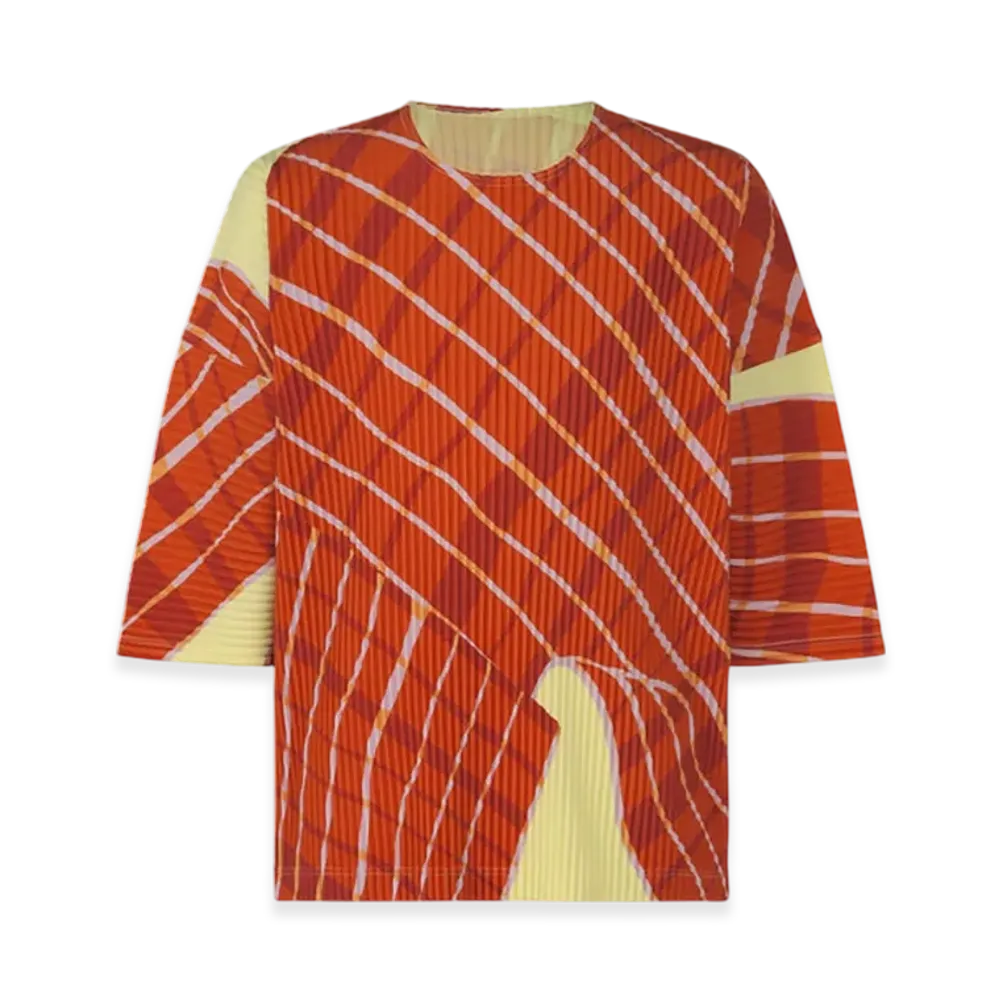 HOMME PLISSE ISSEY MIYAKE Windswept Plaid "Yellow"