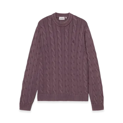 Carhartt WIP Carter Sweater "Cozy Purple(Garment Dyed)"