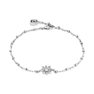 GUCCI Gucci Flora 18K Bracelet With Diamonds "Silver"