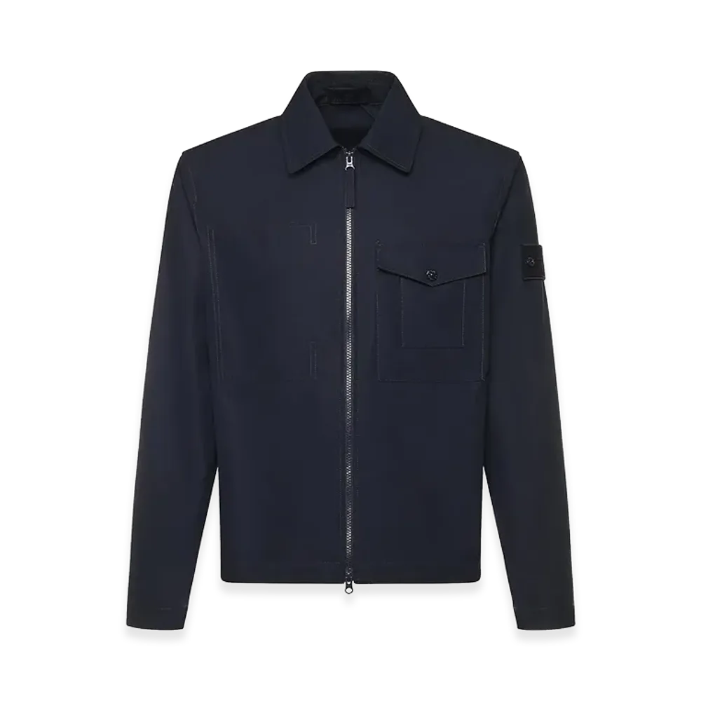 Stone Island Cotton Overshirt "Blue"
