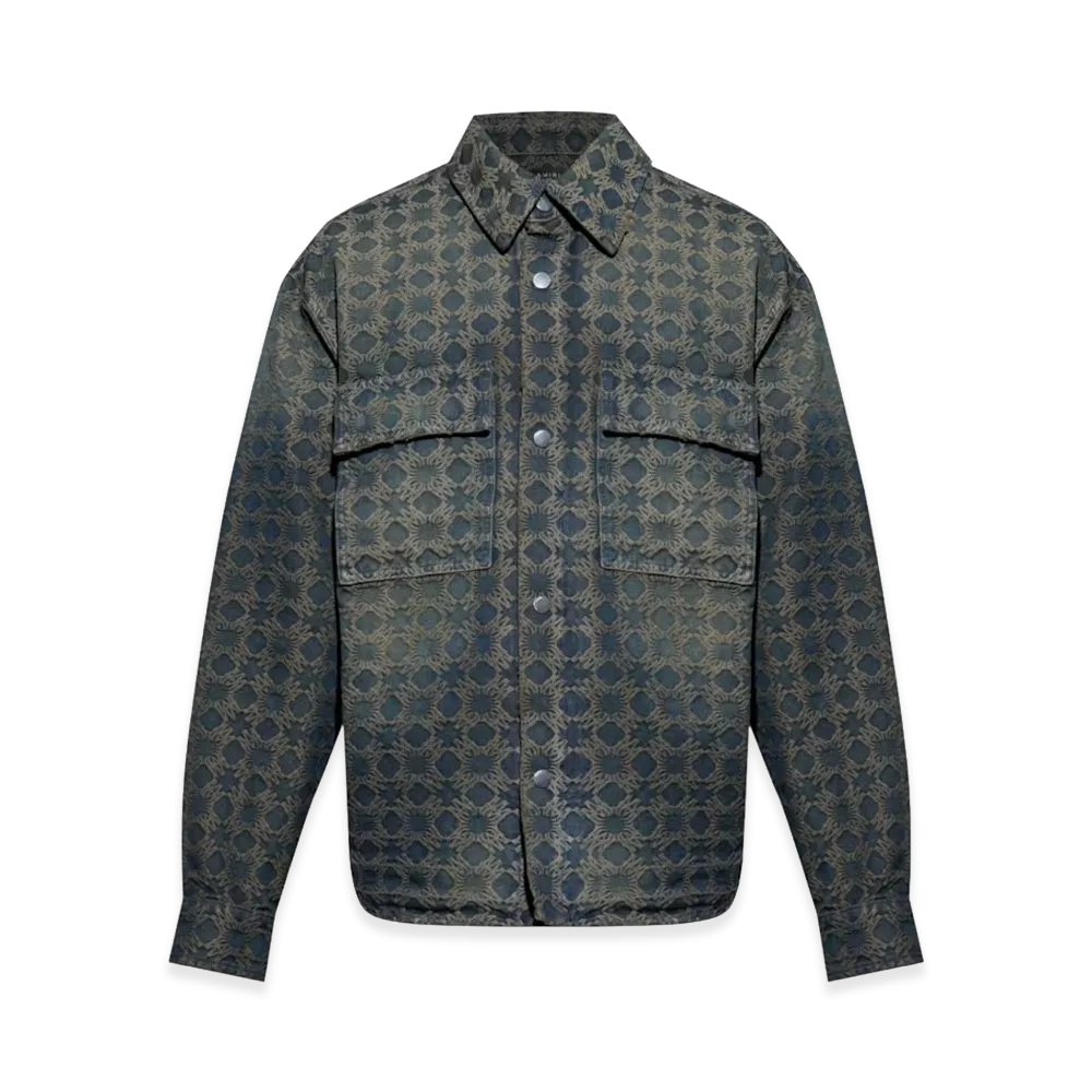 AMIRI MA Quad Jacquard Overshirt "Midnight Indigo"