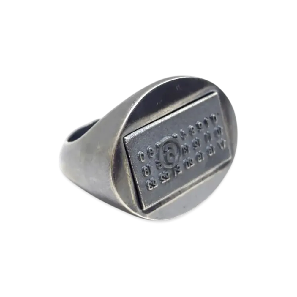 MM6 Maison Margiela Minimal Logo Ring "Silver"