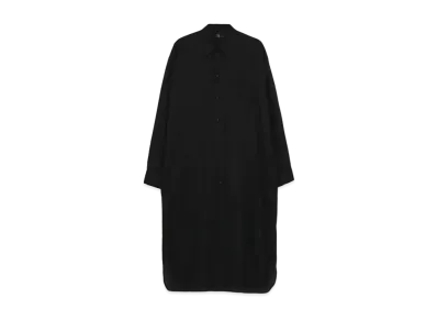 Yohji Yamamoto Y's LAWN BIG LONG SHIRT "Black"