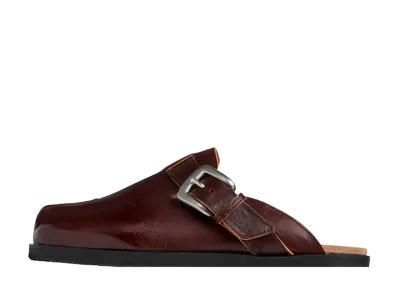 Maison Margiela Tabi Slip-on Sandals "Bordeaux"