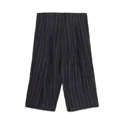 Yohji Yamamoto POUR HOMME 6Tucks Stripe Pants "Black"
