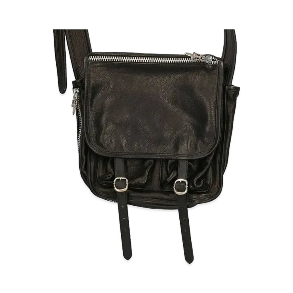 Chrome Hearts Tiny Gunslinger Strap Leather Shoulder Bag "Black"