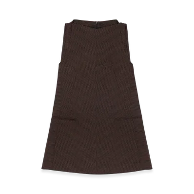 MM6 Maison Margiela Women's Mini Dress "Brown/Black"