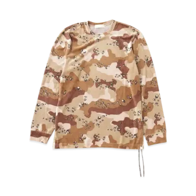 mastermind WORLD Velour LS Tee "Desert"
