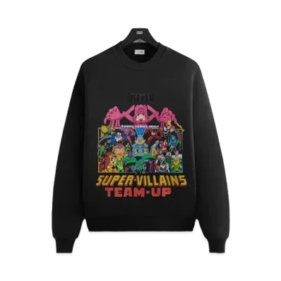 KITH x MARVEL Team Up Vintage Nelson Crewneck "Black"