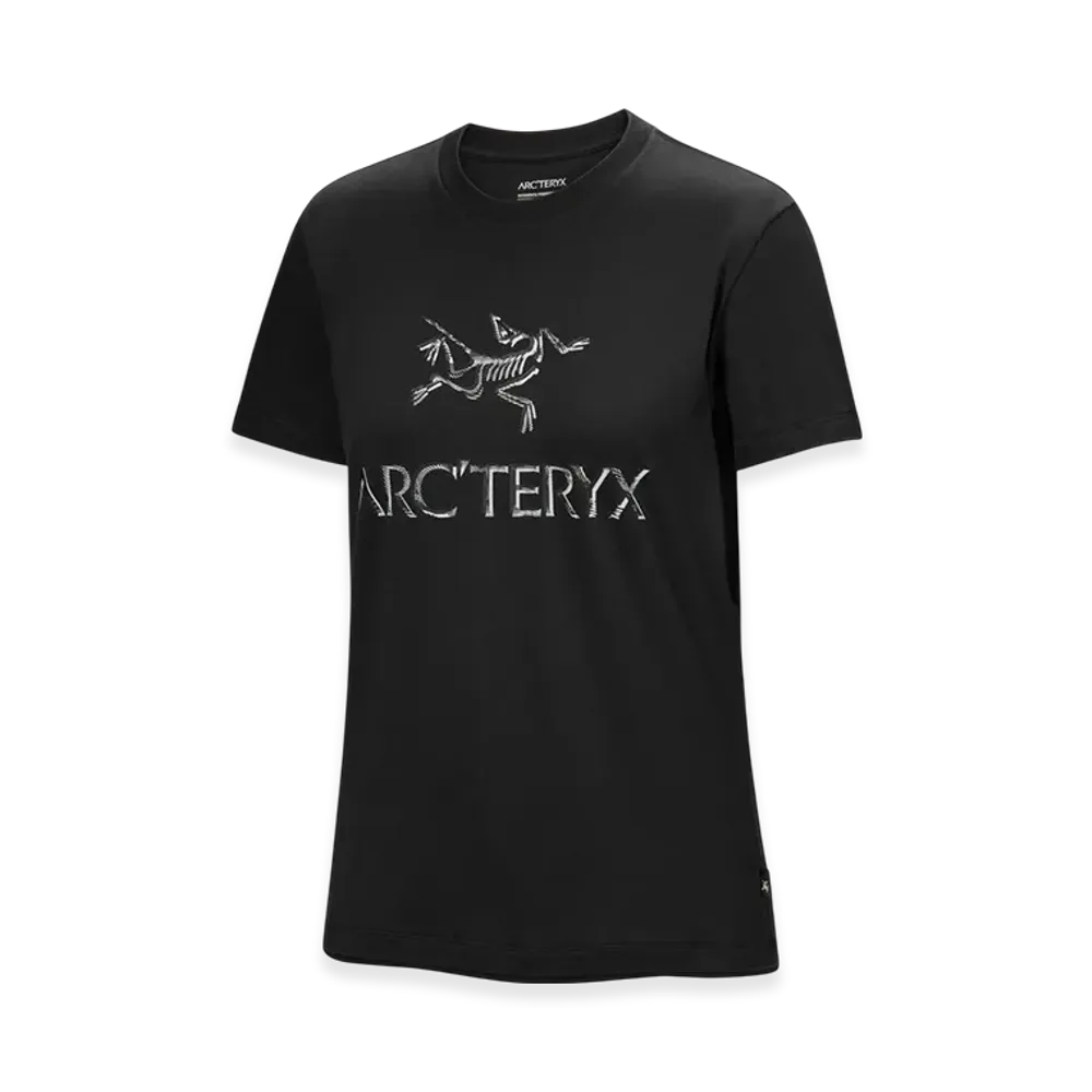 ARC'TERYX Women's Arcword Cotton T Shirt SS "Black/Solitude" X000008135